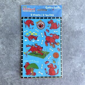 Vintage Clifford The Big Red Dog Sticker Sheets 2002 NEW